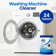 Earth Breeze Washing Machine Cleaner Tablets Fragrance-Free 1 Year Supply | Deep Cleans, Removes Odors, Residue & Buildup - Front Load, Top Load & HE Washers - No Harsh Chemicals - Made in USA